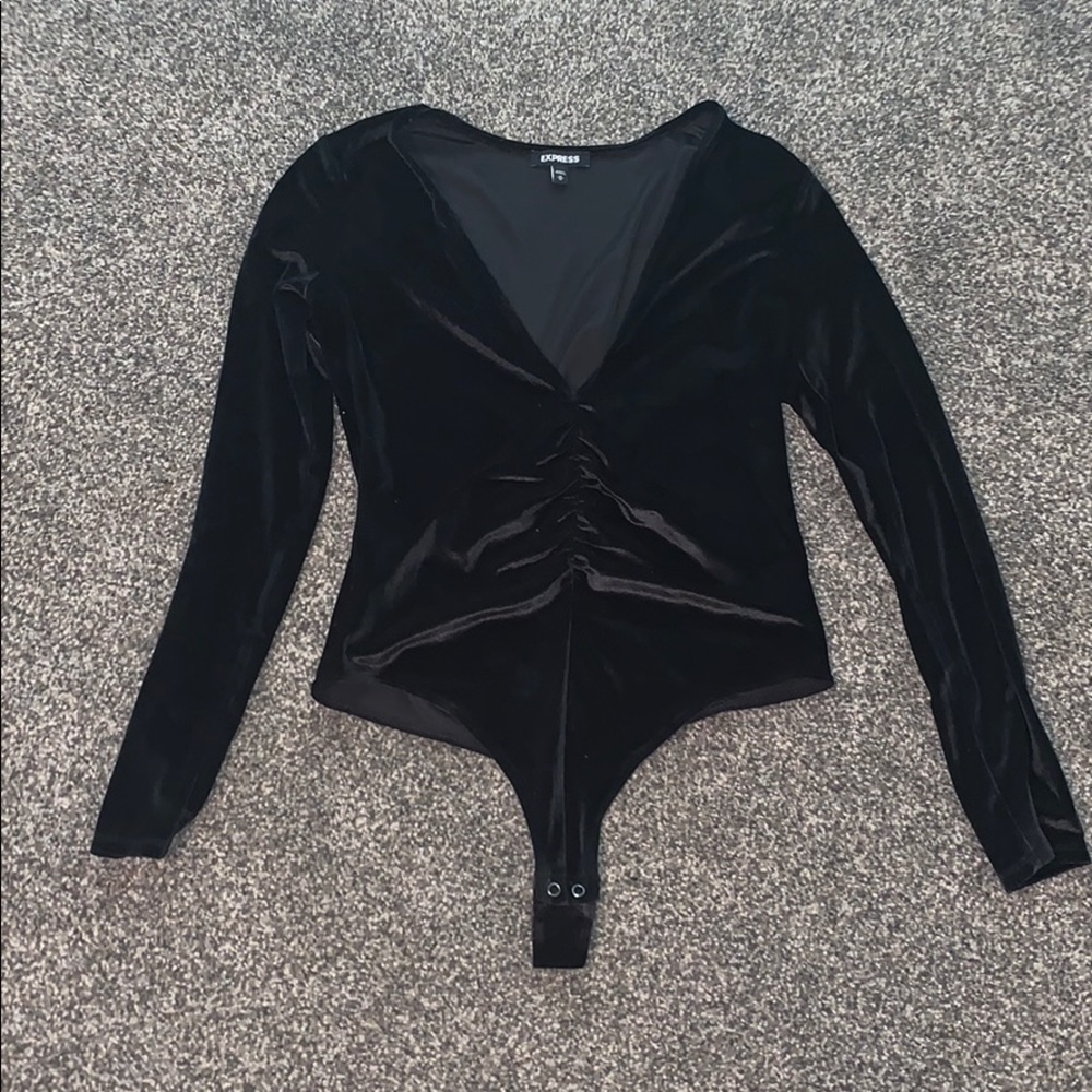 Express velvet body suit